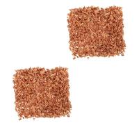 Healeved 2Pcs 1 copeaux de cèdre seul sachets déchiqueté granule cèdre de blocs de cèdre pour humidificateurs éclat de cèdre fournitures de placard bois de cèdre Light Brown