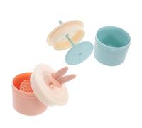 Healeved 2Pcs Bulle Tasse Lapin Oreille Faciale Bulle Visage Lavage Mâle Tasse Tasse De Pompe À Main Distributeur De Voyage Vide De Voyage Vide Bouteille Cosmétique Rechargeable Pour La