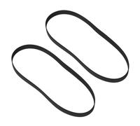 Healeved 2pcs Courroie de Remplacement en Caoutchouc Noir 5mm pour Magnétophone et Lecteur DVD, Ceinture Plate Fiable et Solide pour Usage Quotidien