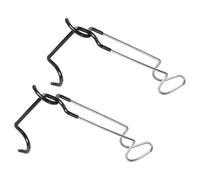 Healeved 2pcs Crochet Suspendre en Fer pour Lampe de Camping, Crochet pour Poteau de Lampe, Acier Inoxydable, Facile à Transporter, Haute Stabilité, pour Camping en Plein Air