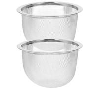 Healeved 2pcs Filtre à Thé en Acier Inoxydable Maille Fine et Résistance la Déformation, Infuseur de Feuilles pour Théière et Usage Quotidien