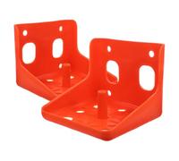Healeved 2pcs Porte-sels pour Blocs de Sel Robustes en Pe Rouge, Stable et Polyvalent, pour L'alimentation du Bétail en Ferme