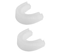 Healeved 2pcs Tête de Rechange en Silicone Blanc pour Brosse à Dents Électrique de U, Facile à Nettoyer et Flexible pour Usage Quotidien