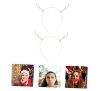 Healeved 2pièces Antlers De Renne Pour Noël Accessoires De Cheveux Festifs Pour Filles Et Adultes Élégant Bandeau Décoratif De Fête De Noël