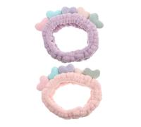 Healeved 2Pièces Bandeau de Beauté Élastique pour Spa et Couleur Pastel