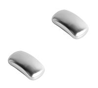 Healeved 2pièces Barre De Acier Inoxydable Absorbeur Odeur Éliminateur Odeurs Pour Mains Après Aliments Forts Pratique Et Compatible Lave-vaisselle