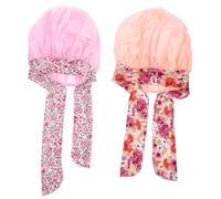 Healeved 2pièces Bonnets Satin Pour Garçon Fille Chapeaux De Nuit Bonnets De Sommeil Pour Cheveux Et Bouclés Confortables Et Respirants