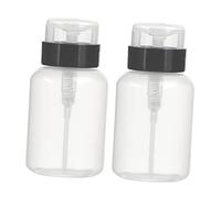 Healeved 2pièces Bouteille Distributeur De Vernis à Ongles Flacon Press down Avec Design Lockable Pour Démaquillant Et Toner Lot De De Liquide Facile à Utiliser