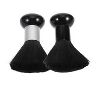 Healeved 2pièces Brosse de Coiffage pour Cou Plumeau de Barbier Brosse de Nettoyage pour Cheveux Outil de Coupe pour Hommes Professionnelle Compacte