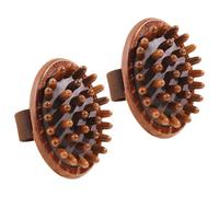 Healeved 2pièces Brosse de Massage Manuel pour Méridiens Exfoliant Corporel Réutilisable Outil de Soin pour Chevelu Dos et Jambes