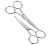Healeved 2pièces Ciseaux Acier Pour Épilation De Sourcils Poils De Ciseaux Arrondis Pour Nez Oreilles Et Barbe Précision Et Sécurité Pour Âges
