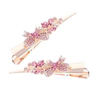 Healeved 2pièces Clips à Cheveux Forme De Nœud Barrettes Alligator Décoratives Non-glissantes Et Accessoires De Coiffure Élégants