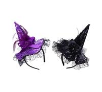 Healeved 2pièces Coiffe Halloween Décorative Serre-tête Créatif pour Bandeau de Fête Lot de Accessoires de Coiffure Chic