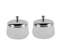 Healeved 2pièces Coupes Verre Mat Pour Dissolvant De Vernis à Ongles De Rondes Cristal Pour Manucure Et Nettoyage Des Ongles