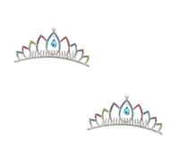 Healeved 2pièces Couronne De Mariage Rhinestones Pour Femme Peigne Tiare Élégante Pour Événements Spéciaux Et Décoration De Cheveux