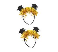 Healeved 2pièces De Cheveux Thématiques De Graduation Avec Chapeaux Doctoriaux Accessoires De Fête De De Décorations Élégantes Pour Célébrations