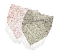Healeved 2pièces Écharpe Fleurie Avec Dentelle Lot De Bandanas Pour Cheveux Accessoire Élégant Et Ajustable Pour Femmes Couleurs Et Motifs Aléatoires