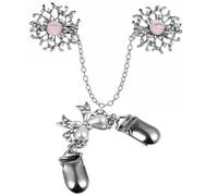 Healeved 2pièces Épingle de Revers Métal Broche Clip pour Femme Épingle de Sûreté Délicate pour Pull et Accessoire