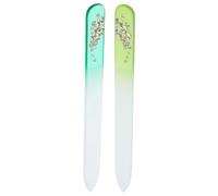 Healeved 2pièces Glass Nail Files Set Creative Nail Buffers for Manicure Pedicure for Home and Salon Use