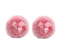 Healeved 2pièces Houppette à Poudre Pour Corps Houppette à Nœud Rose Lot De De Maquillage Poudre