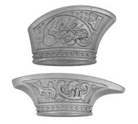 Healeved 2pièces Kit de Poignées pour Couteaux avec Protège-doigts Acier Fournitures de Mitres de Couteau DIY Protège-doigts Robustes pour Fabrication et Sécurité des Poignées