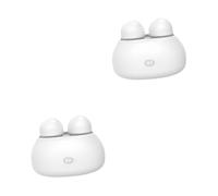 Healeved 2pièces Machine De Nettoyage Électrique pour Lentilles De Nettoyeur Automatique Portable pour Voyage Design Élégant Blanc