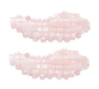 Healeved 2pièces Masque De Sommeil Jade Naturel Masque Pour Yeux Forme De Lune Pour Relaxation Voyage Soulagement Des Poches Sous Yeux