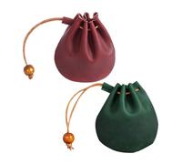 Healeved 2pièces Mini Porte-Monnaie PU Grainé Sac Ceinture Renaissance Petite Pochette Porte-clés pour Femmes Et Portable pour Voyages Et Quotidien