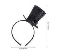 Healeved 2pièces Mini Serre-tête à Paillettes Bandeaux De Fête Chapeau Forme Pour Déguisement Accessoires De Coiffure Pour Halloween Et Soirées Thématiques