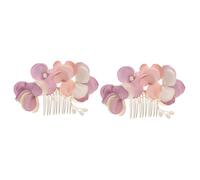 Healeved 2pièces Peigne à Cheveux Fleurs Pour Mariage Accessoire Élégant Pour Nouvelle Mariée Ou Demoiselle Honneur Décoration De Coiffure Légère Et Confortable Pour Occasions
