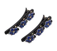 Healeved 2pièces Pince à Cheveux Fleurie Avec Motif Floral Barrette à Cinq Pétales Épingles à Cheveux Brillantes Pour Femme Et Fille Accessoires De Coiffure Pour Tresses Et Chignons