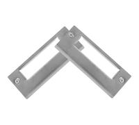 Healeved 2pièces Plaques de Renfort de Porte Acier Inoxydable Cache Serrure et Couverture Trou pour Installation de Pêne Dormant Kit Facile à Installer avec Vis pour Cadre de Porte