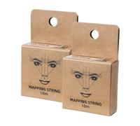 Healeved 2pièces Règle De Fil Pour Tatouage De Sourcils Outil De Microblading Encre Pour Tatouage De Sourcils Brodés Fil Encre Boîte Pour