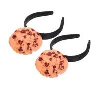 Healeved 2pièces Serre-tête Biscuits Drôle Serre-tête Friandise Coiffe De Fête Peluche Accessoires Pour Photomaton Bandeaux Pour Filles Et Événements