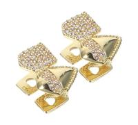 Healeved 2pièces Small Vampire Fangs Teeth Grills for Women Hip Hop Zirconia Decorated Vampire Tooth Caps with Sharp Easy to Wear Halloween Cosplay Accessories