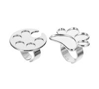 Healeved 2pièces Support De Vernis à Ongles Réglable Palette De Pour Nail Art Anneau De Maquillage Pratique Pour Manucure Et Pédicure