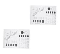Healeved 2pièces Tapis Entraînement Silicone Pour Ongles Acryliques Mat De Pratique Pour Diy Nail Art Outil Pour Création De Designs Et Apprentissage Des Techniques De Manucure