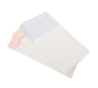 Healeved 3 Ensembles Recharge de Papier pour Planning Hebdomadaire, Inserts M5 à Trois Volets, 5 Trous, Papier, Ligné, Résistant à L’encre, Écriture Fluide, pour Agenda Quotidien