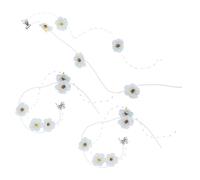 Healeved 3 Paires Barrette Cheveux Ornée de Simulacre de Perles et Pompon Bleu avec Fleur de Marguerite en Tissu et Métal pour Femme, Accessoire Coiffure Confortable Toute la Journée,