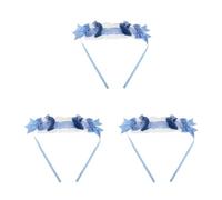 Healeved 3 Pièces Bandeau de Cosplay Lolita à Oreilles de Chat, Coiffe | Peluche, Tissu et Dentelle, Style Soubrette, pour Fêtes et Déguisement