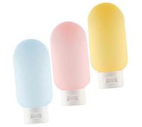 Healeved 3 Pièces Bouteille De Lotion Vide Se Maquiller Bouteille De Taille De Voyage Distributeur Parfum De Voyage Rechargeable Trousse De Toilette Format Voyage Pe