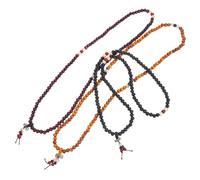 Healeved 3 pièces Bracelet Bouddhiste Bois Perles Multi-couches Ajustable pour et Usage Quotidien Accessoire Femme Élégant et Polyvalent