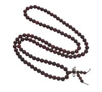 Healeved 3 Pièces Bracelet Perles Bois de Santal Rouge Foncé Perles Bracelet Bouddhiste Tibétain Méditation Yoga Unisexe Chaîne Charme et Extensible pour Prière et Spiritualité