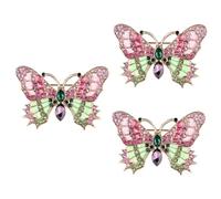 Healeved 3 Pièces broche vintage épingles pour vêtements broche insecte badges revers épingles à épinglette épingle en émail alliage
