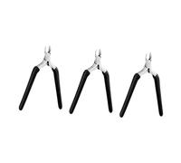 Healeved 3 Pièces ciseaux en cuir coupe ongle coupe-ongles Ciseaux à cuticules ébrancheur rasoir à cuticules clou tondeuse outil de beauté des ongles outil de coupe des ongles Gel de silice