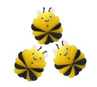 Healeved 3 pièces de Bain pour Garçon Fille Éponge Abeille Colorée Jouets de Bain Amusants pour Garçon Fille Éponge Exfoliante pour Douches des Tout Petits