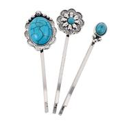 Healeved 3 Pièces ensemble de pinces à cheveux pince à cheveux occidentale épingles à cheveux rétro outil de tresse française barrettes du sud-ouest pour femmes Alliage de zinc