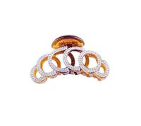 Healeved 3 Pièces griffe de cheveux barrette attrape cheveux Coiffe élégante pince à cheveux strass bandeau foulard pinces cheveu hairpin pinces à cheveux accessoires pour cheveux Brown