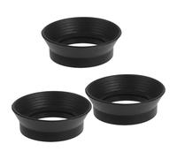 Healeved 3 Pièces Œilletons en Caoutchouc Noirs pour Microscopes et Télescopes, Protection Oculaire Confortable Compatibilité, Adaptés pour Laboratoire Scientifique
