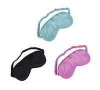 Healeved 3 pièces Masque de Sommeil Satin Double Face Cache-yeux Doux et Léger pour Dormir Bande Élastique Occultant pour Voyage et Détente Couleur Aléatoire Couleur Aléatoire